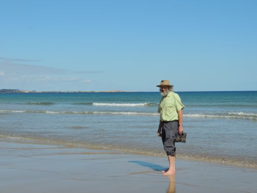 Barfuss an Bakers Beach